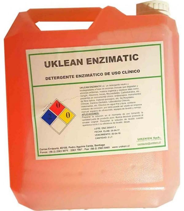 Detergente Enzimatico Uklean Bidon 5 Ltrs