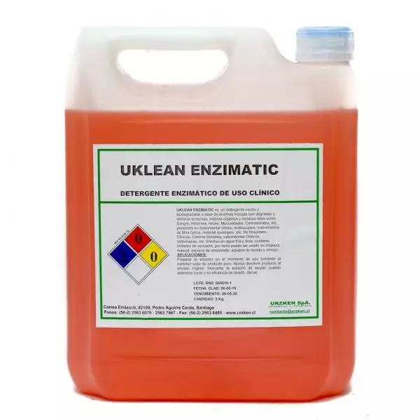 Detergente Enzimatico Uklean Bidon 5 Kg.