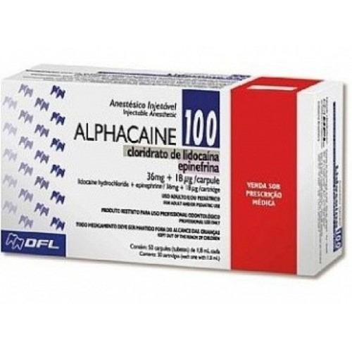 (Cod.102542)Anestesia Alphacaine Lido 2% Epi
