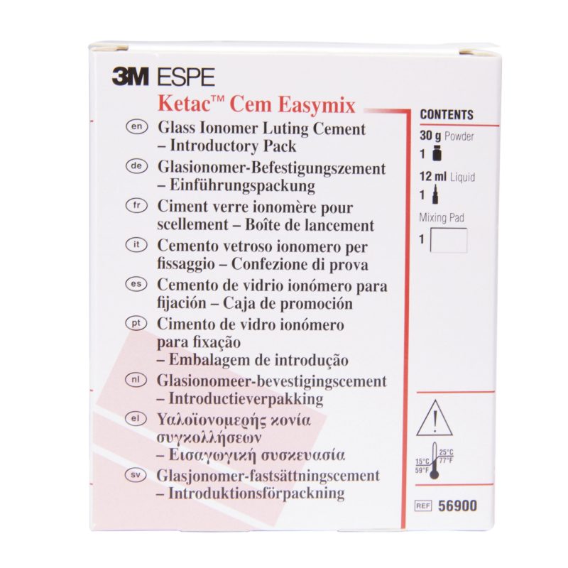 3M™ Ketac™ Cem Easymix Cemento Definitivo de Ionómero de Vidrio, kit de introducción, 56900