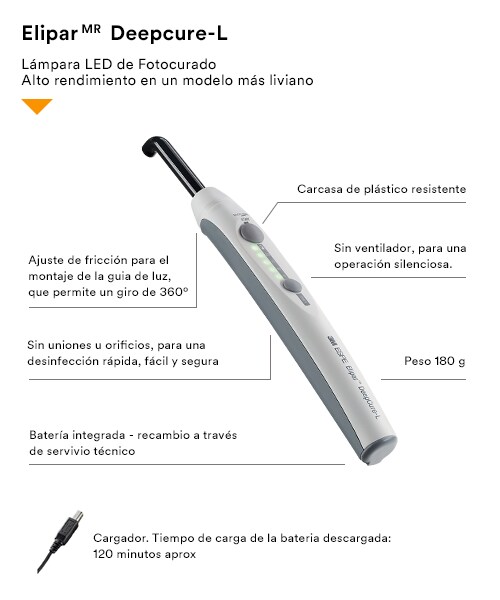 Lámpara de Fotocurado LED 3M™ Elipar™ DeepCure-L LED 76973, 100V – 240V