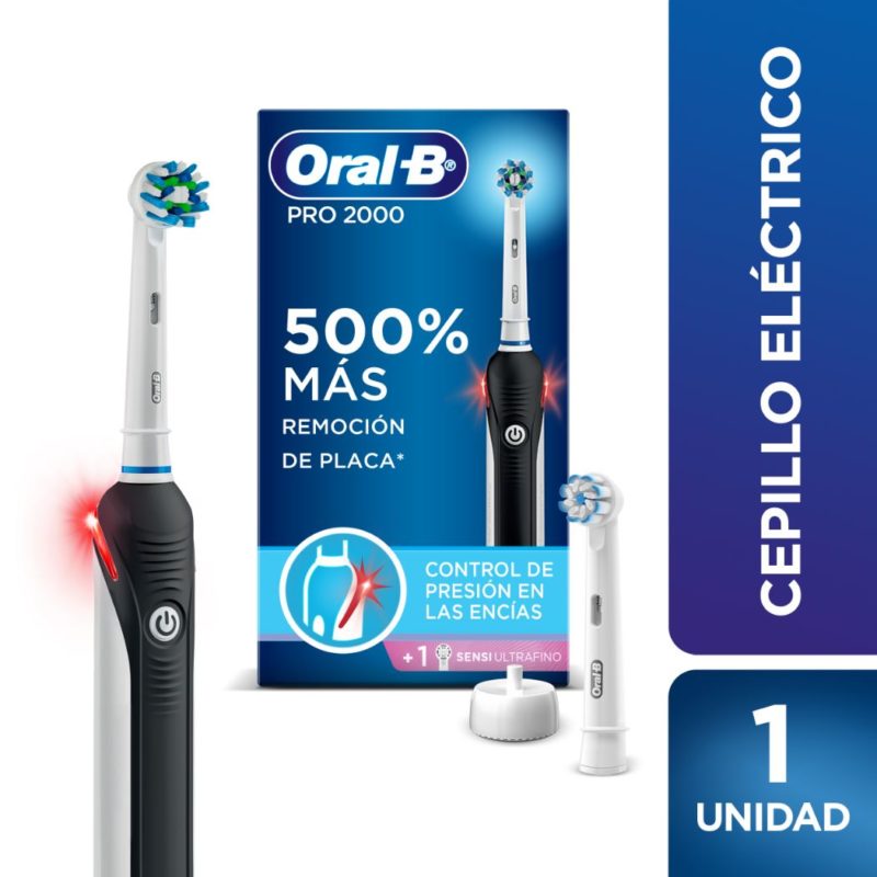Oral-B Pro 2000 Cepillo Eléctrico Recargable + 1 Cabezal