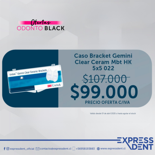 Caso Bracket Gemini Clear Ceram Mbt HK 5x5 022 (117-100)