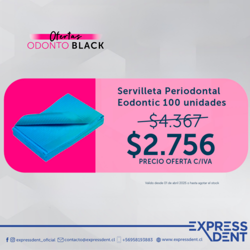 Servilleta Periodontal Eodontic 100 unidades